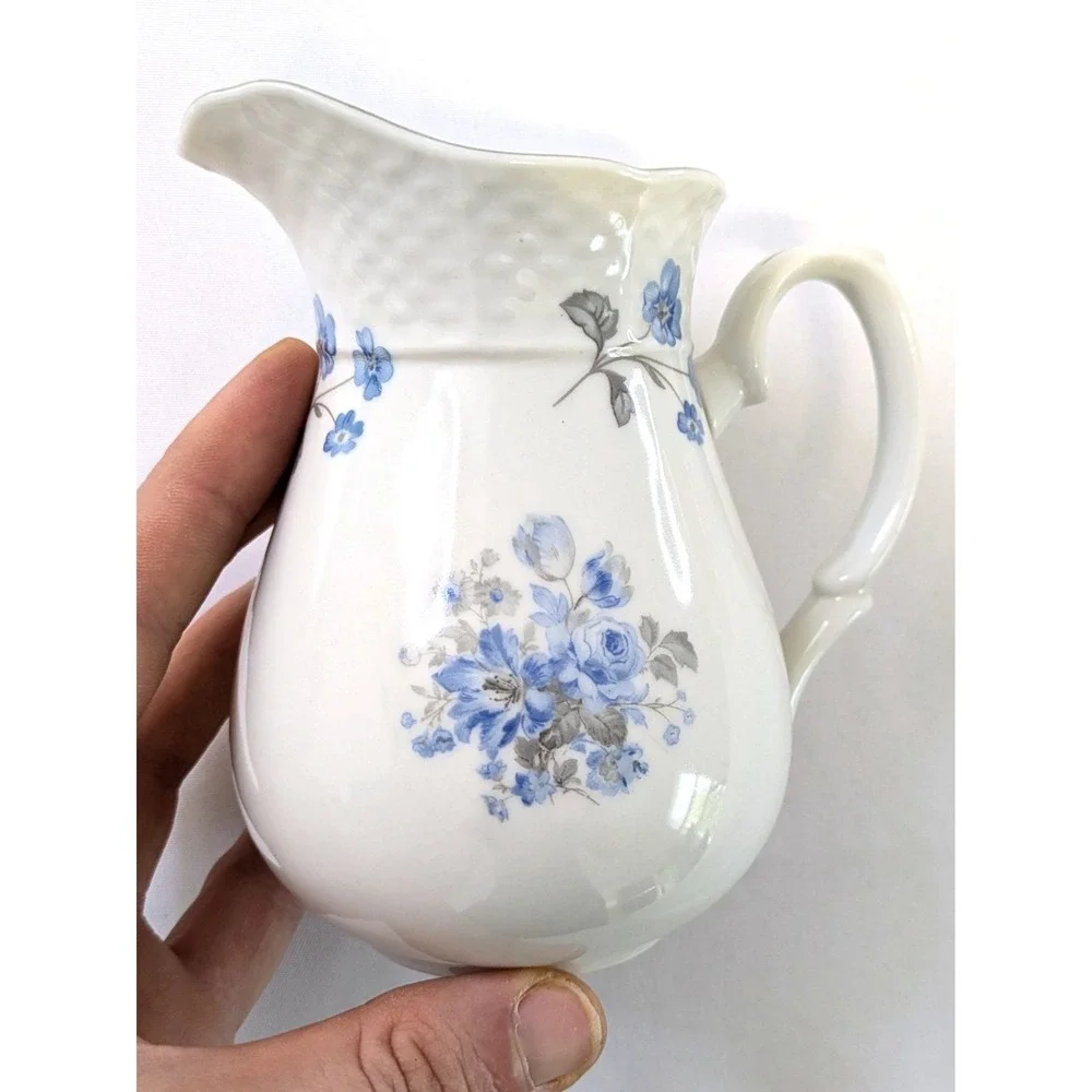 Fine Bohemian China Rhineland Rose Bowl Sugar Creamer Czechoslovakia 3-Peice Set